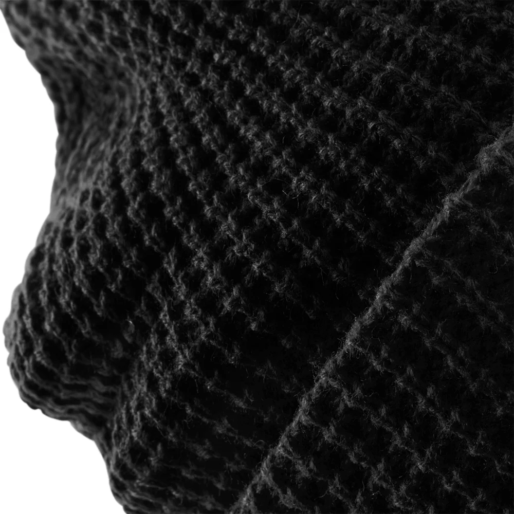 Strickmütze mit Waffelstrick