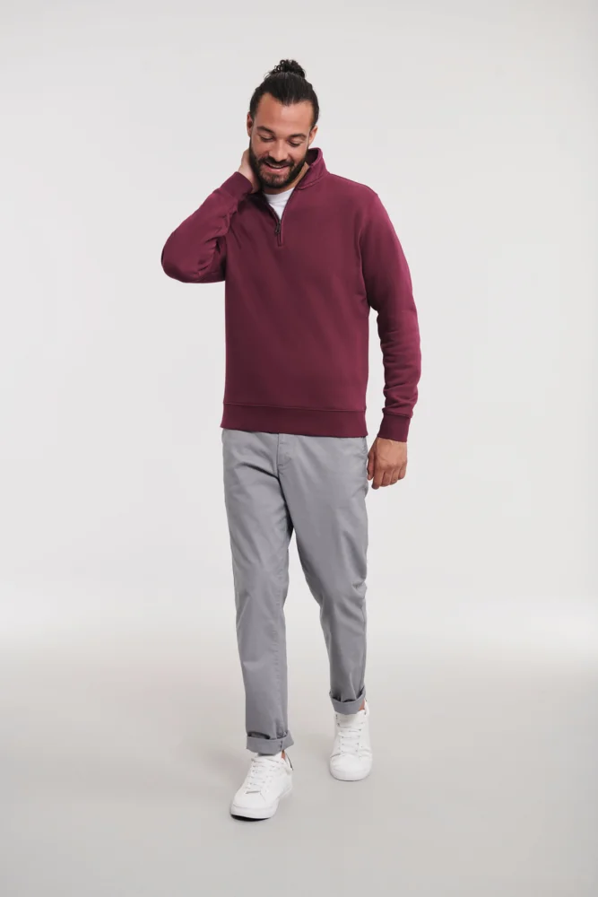 Sweater mit 1/4 Zip "Authentic"