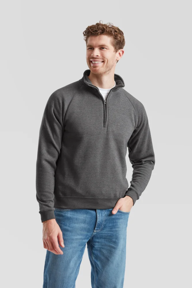 Sweater mit 1/4 Zip