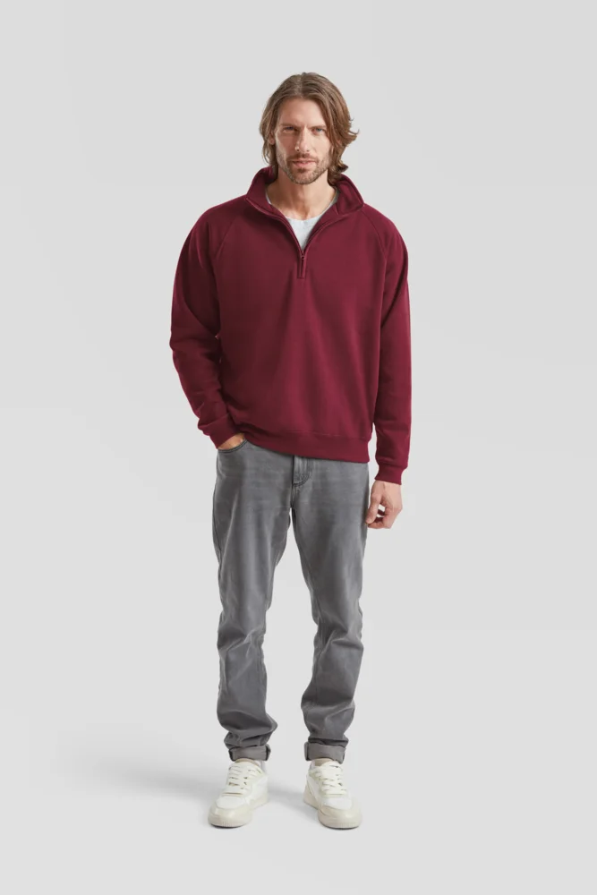 Sweater mit 1/4 Zip