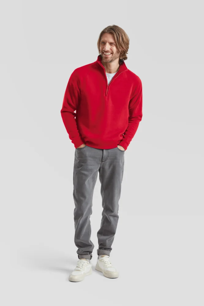 Sweater mit 1/4 Zip