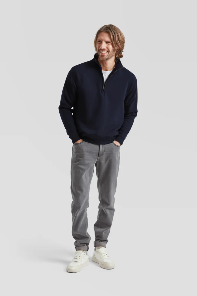 Sweater mit 1/4 Zip