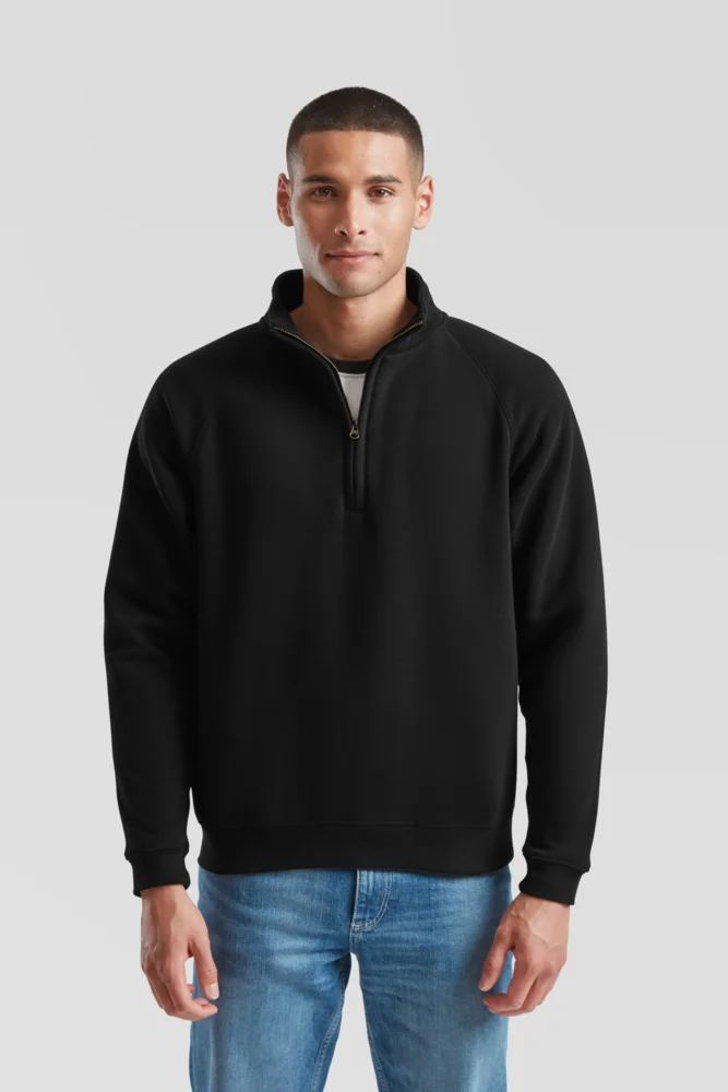Sweater mit 1/4 Zip