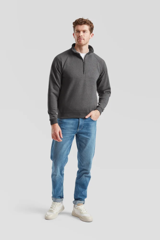 Sweater mit 1/4 Zip