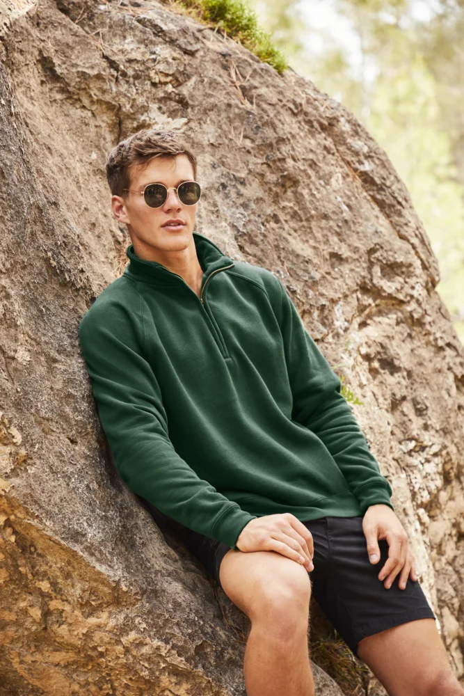 Sweater mit 1/4 Zip