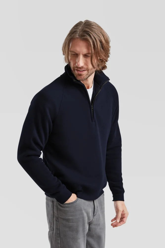 Sweater mit 1/4 Zip