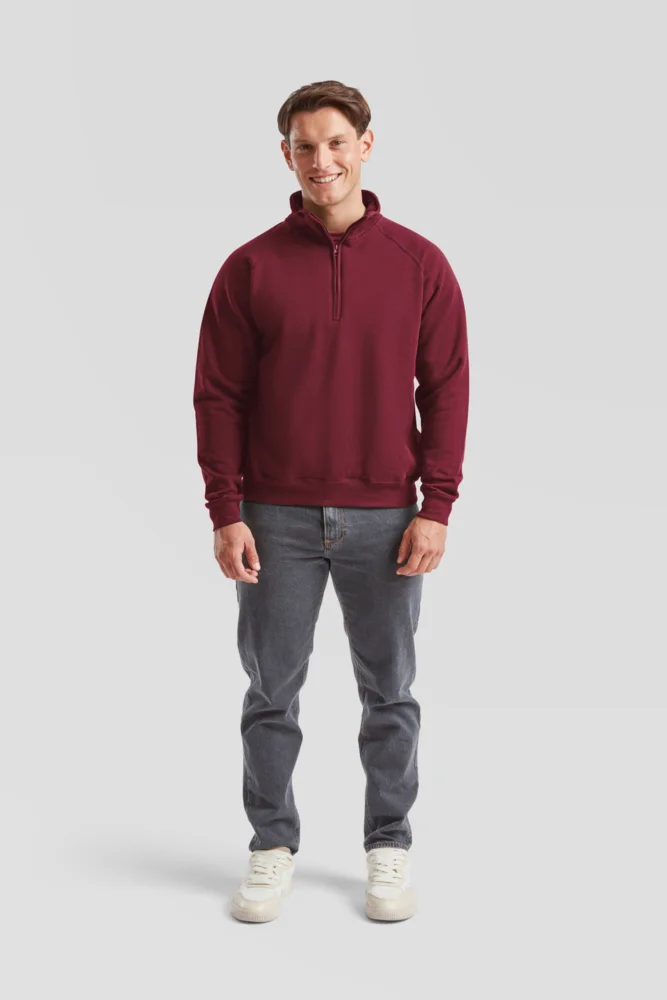 Sweater mit 1/4 Zip