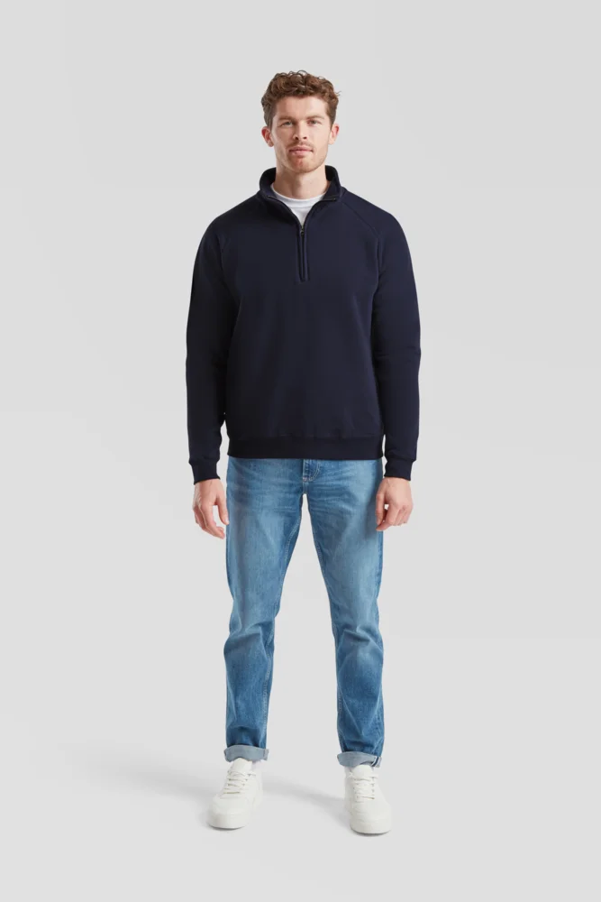 Sweater mit 1/4 Zip
