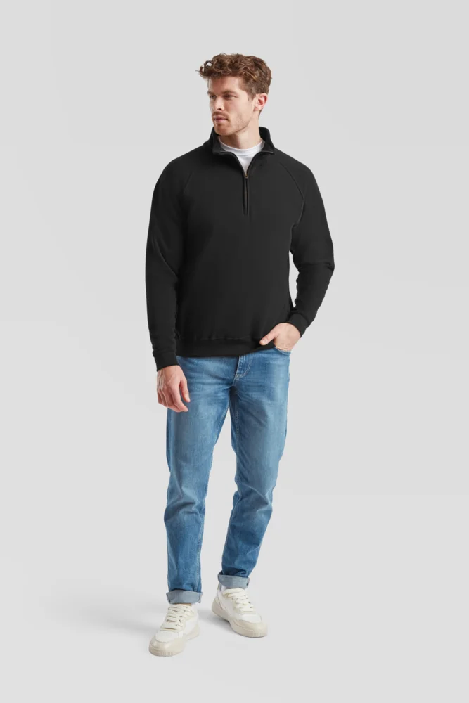 Sweater mit 1/4 Zip