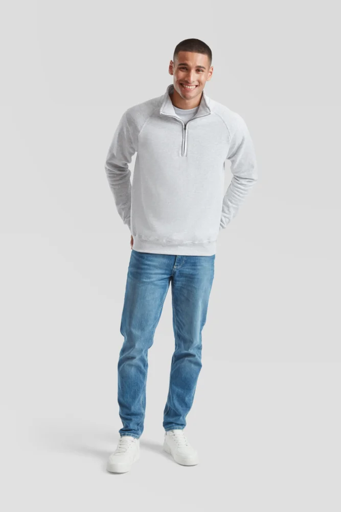Sweater mit 1/4 Zip