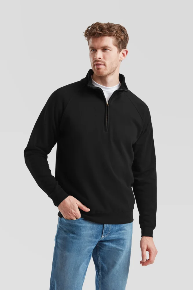 Sweater mit 1/4 Zip