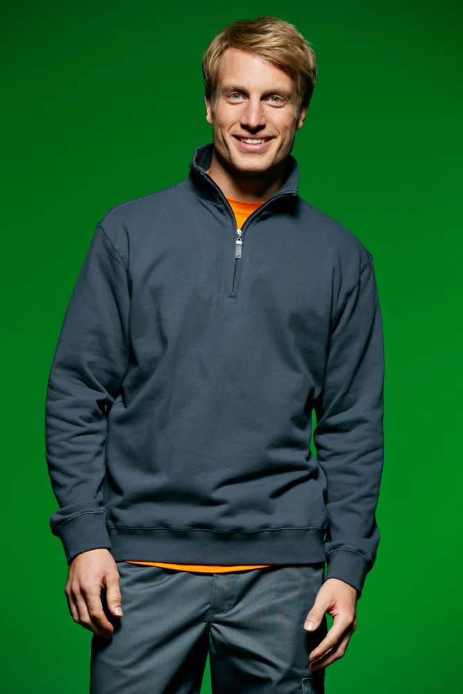 Sweater mit 1/4 Zip