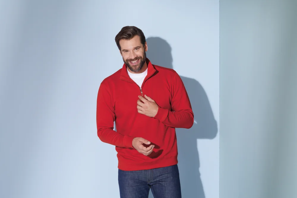 Sweater mit 1/4 Zip