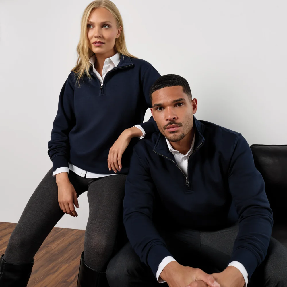 Sweater mit 1/4 Zip