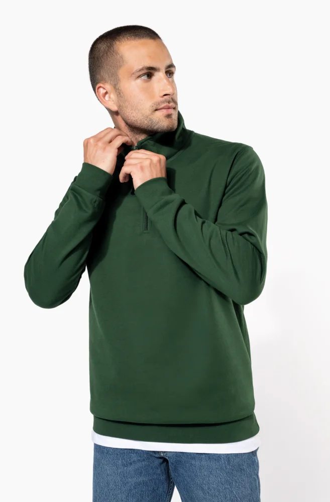 Sweater mit 1/4 Zip