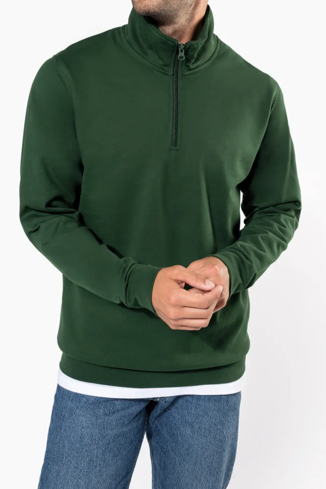 Sweater mit 1/4 Zip