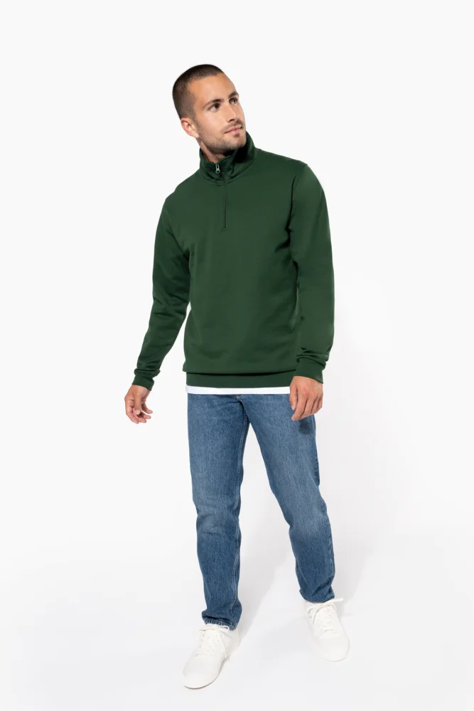 Sweater mit 1/4 Zip