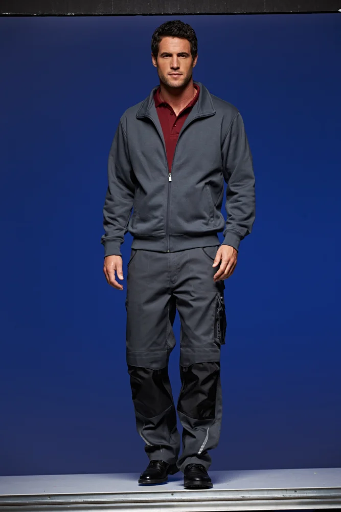 Sweatjacke mit Stehkragen