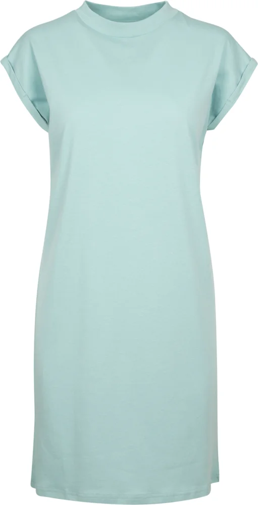 T-shirt Dress with stand-up collar