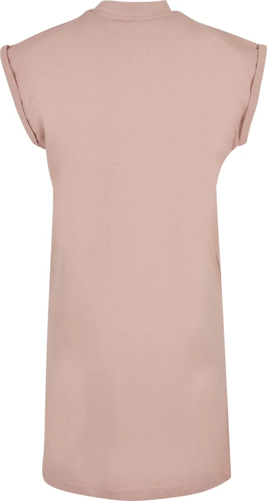 T-shirt Dress with stand-up collar