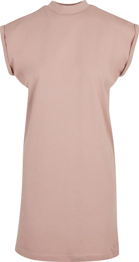 T-shirt Dress with stand-up collar