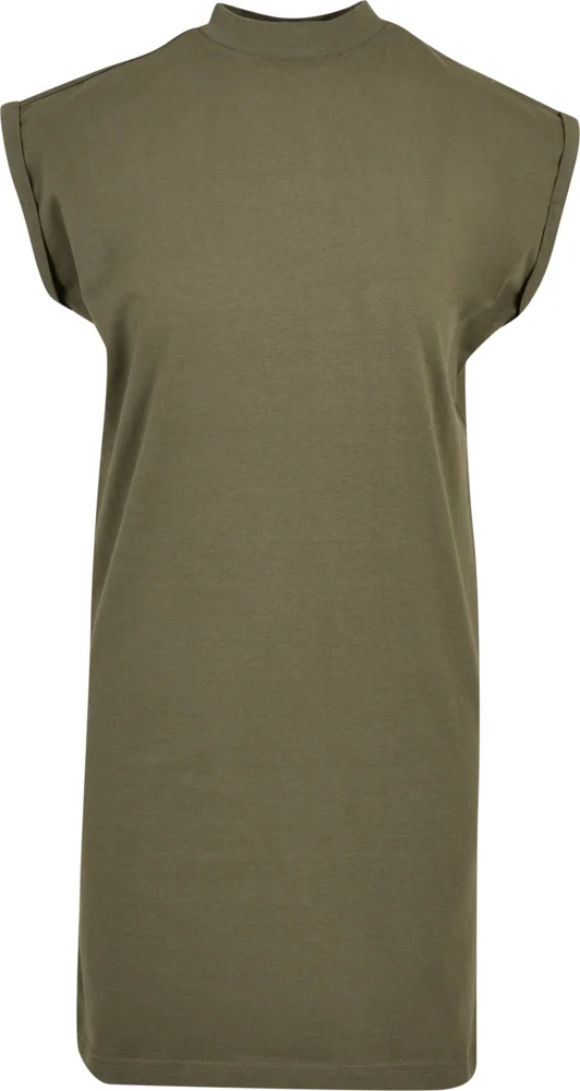 T-shirt Dress with stand-up collar