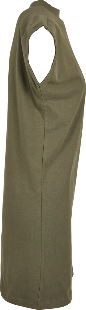 T-shirt Dress with stand-up collar