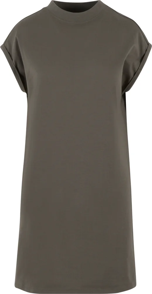 T-Shirt Kleid mit Stehkragen