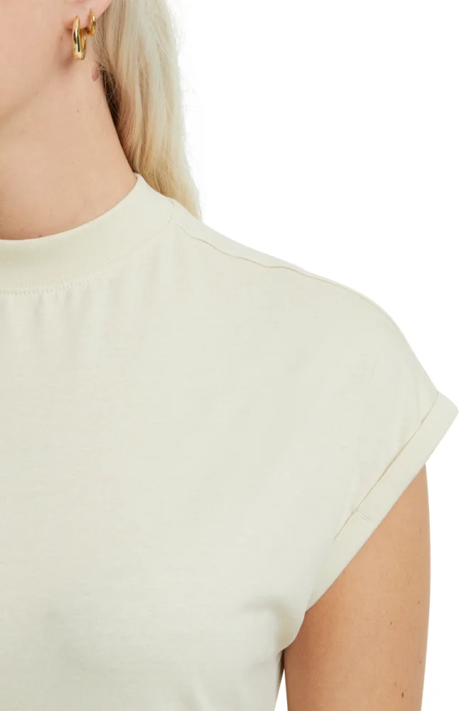 T-Shirt Kleid mit Stehkragen