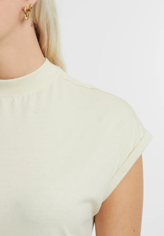 T-Shirt Kleid mit Stehkragen