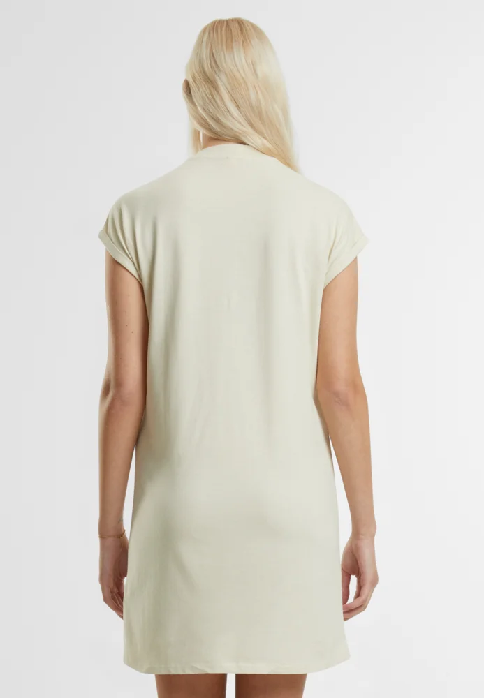 T-Shirt Kleid mit Stehkragen
