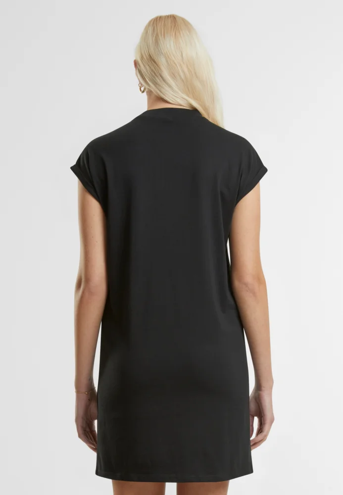 T-Shirt Kleid mit Stehkragen
