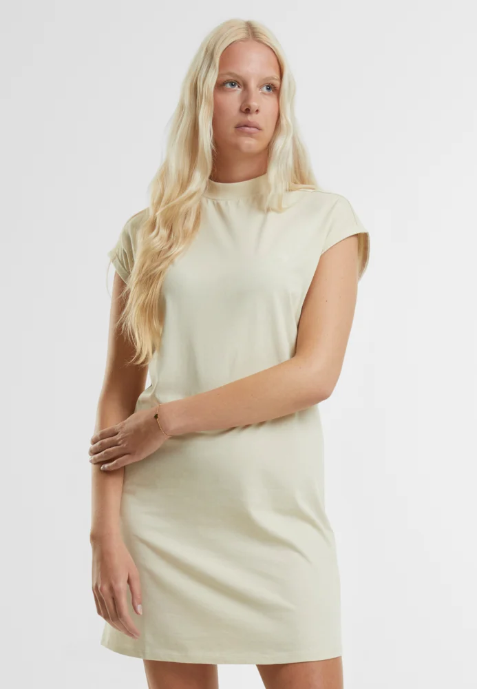 T-Shirt Kleid mit Stehkragen