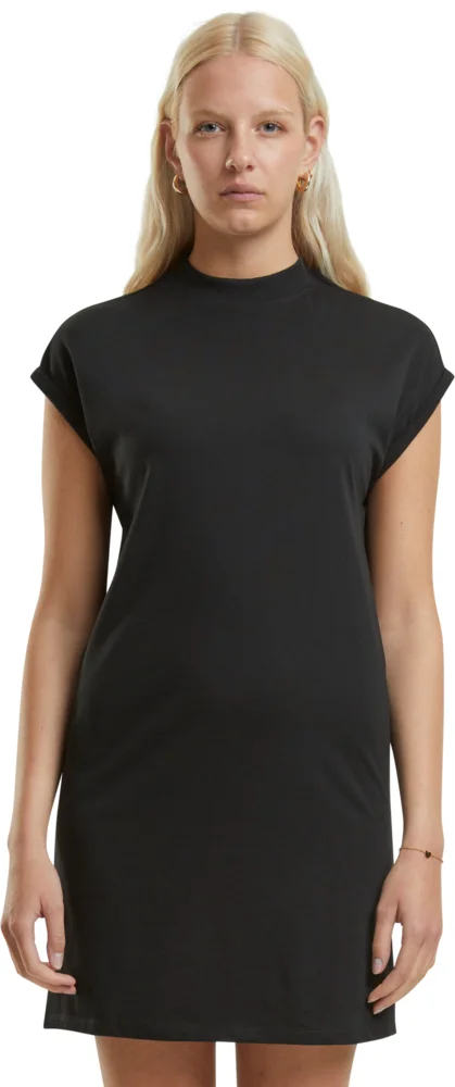 T-Shirt Kleid mit Stehkragen