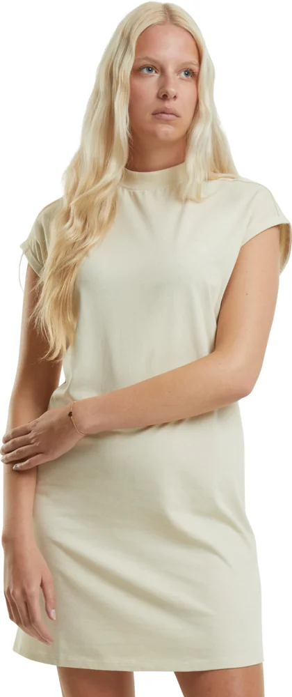 T-Shirt Kleid mit Stehkragen