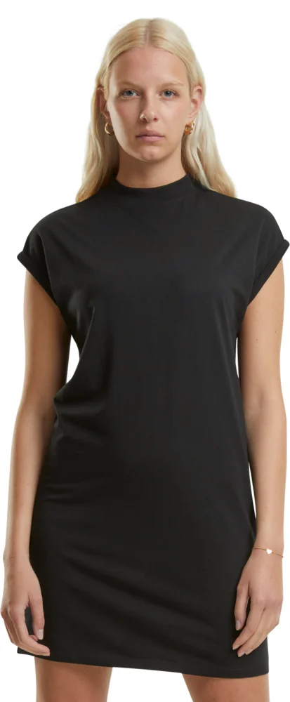 T-Shirt Kleid mit Stehkragen
