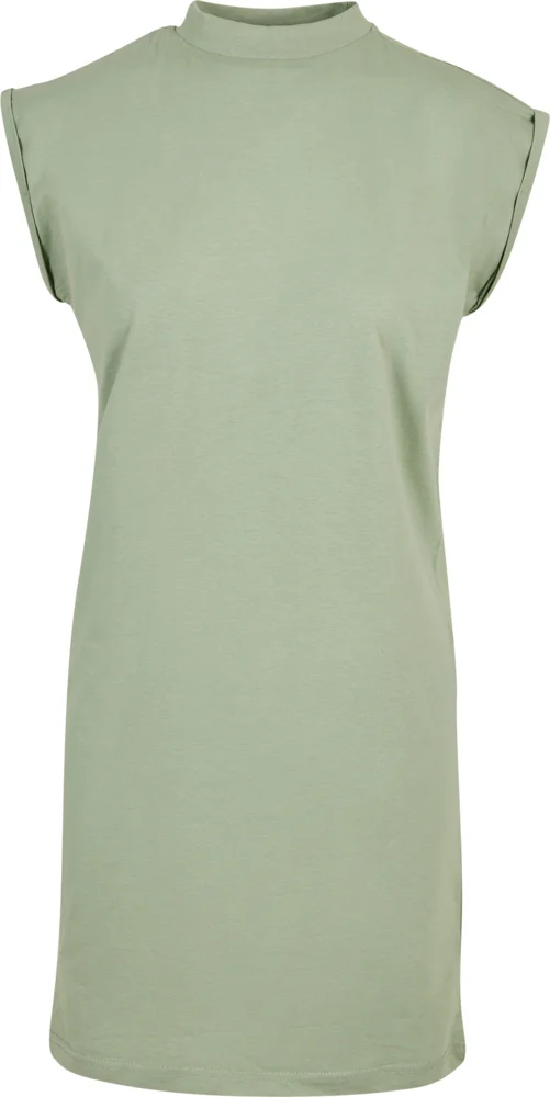 T-shirt Dress with stand-up collar