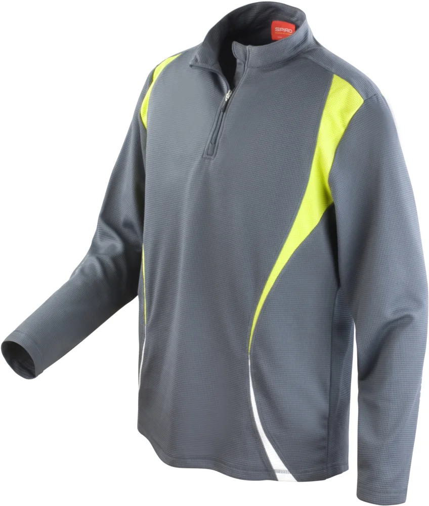 Trainings Top mit "1/4" Zip langarm