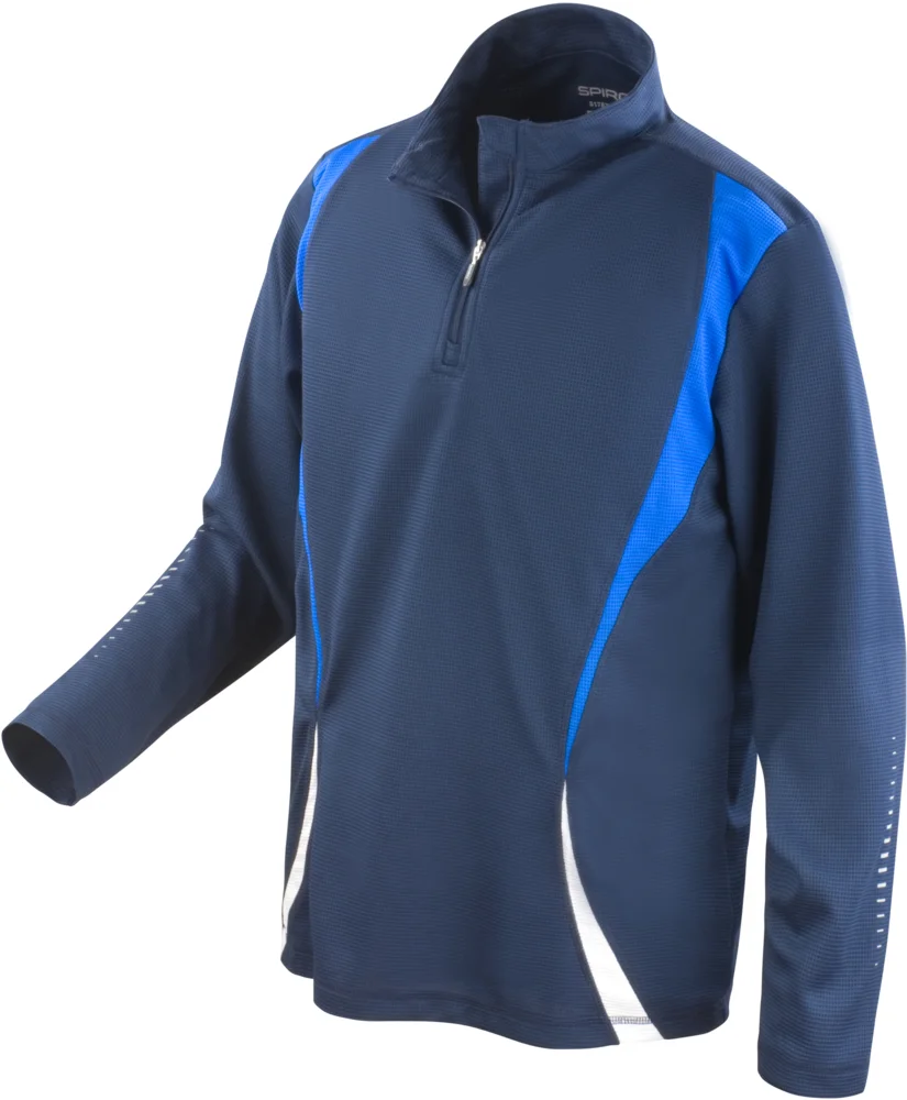Trainings Top mit "1/4" Zip langarm