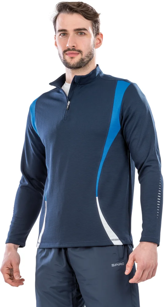 Trainings Top mit "1/4" Zip langarm