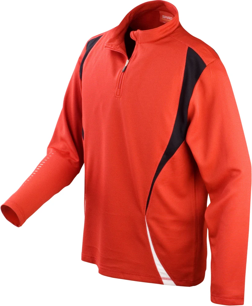 Trainings Top mit "1/4" Zip langarm