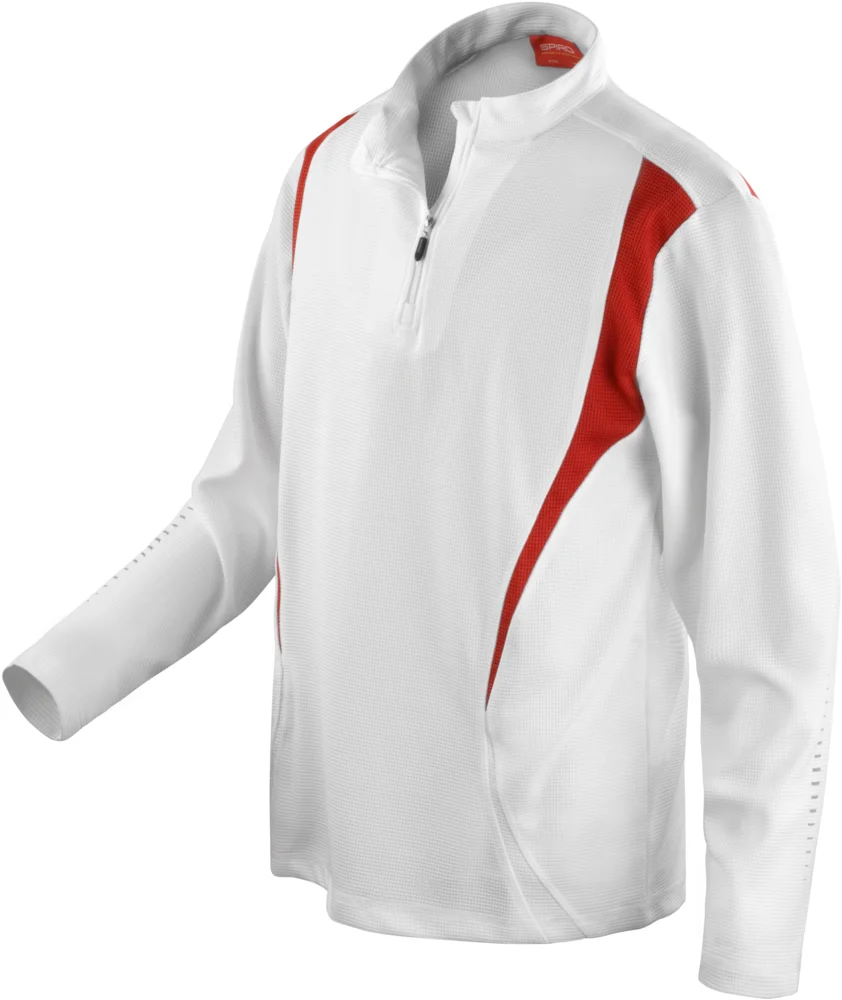 Trainings Top mit "1/4" Zip langarm