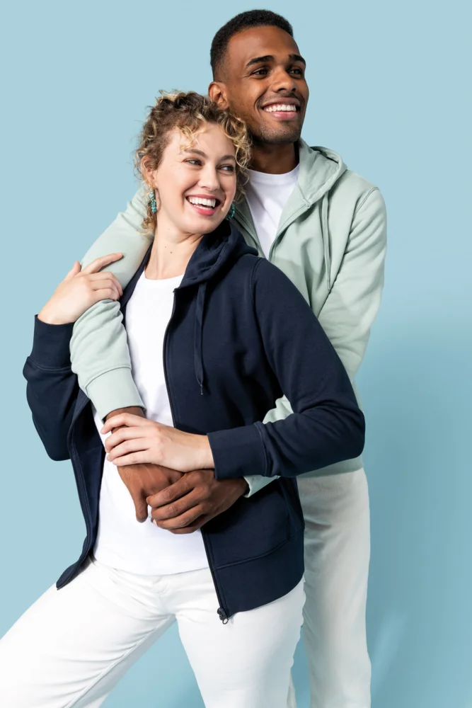 Umweltfreundliche Kapuzen Sweatjacke