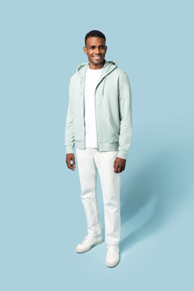 Umweltfreundliche Kapuzen Sweatjacke