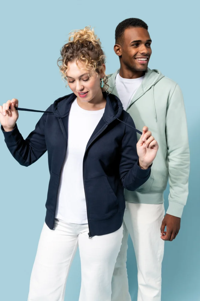 Umweltfreundliche Kapuzen Sweatjacke