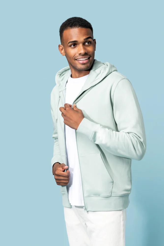 Umweltfreundliche Kapuzen Sweatjacke