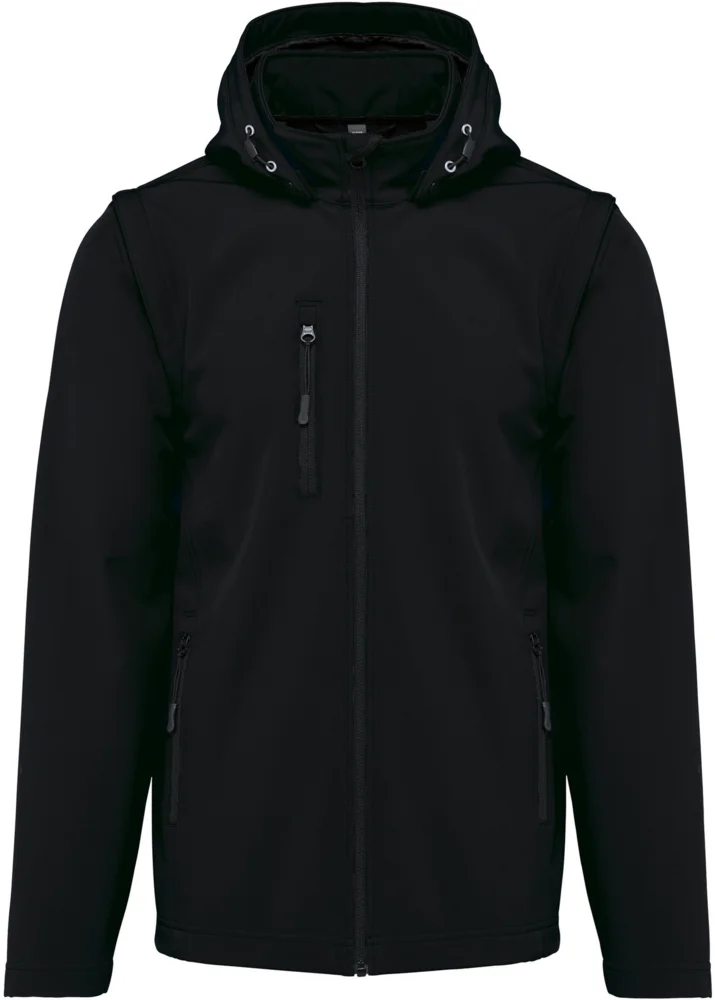 Unisex 3 -layer hooded softshell jacket
