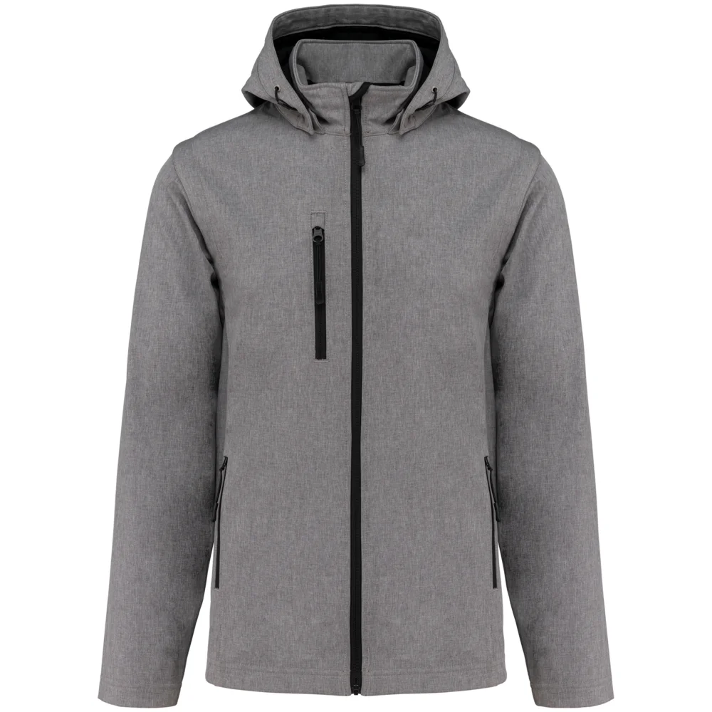 Unisex 3 -layer hooded softshell jacket