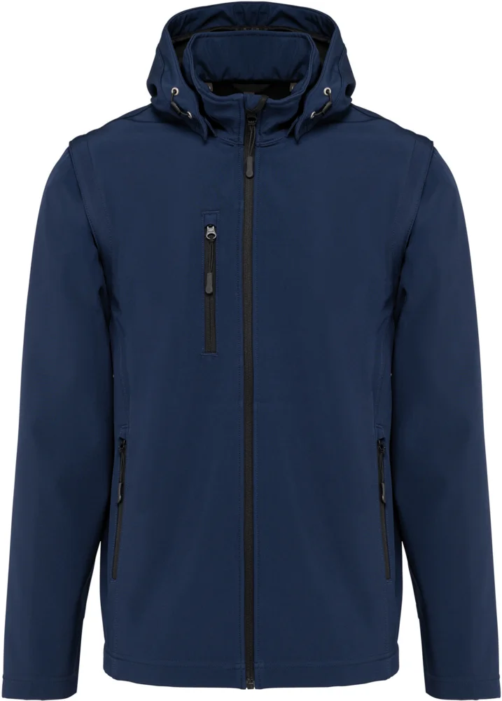 Unisex 3 -layer hooded softshell jacket