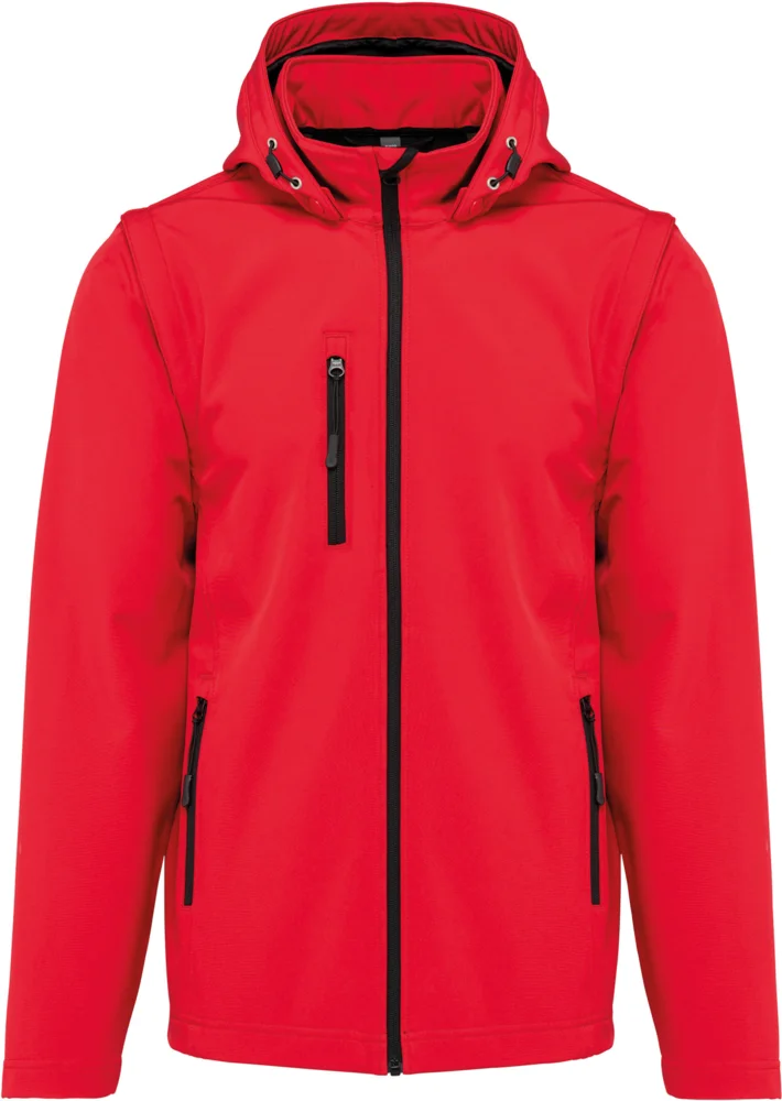 Unisex 3 -layer hooded softshell jacket